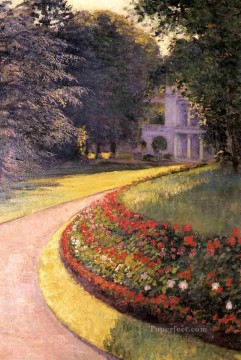  Parque Pintura - El parque de Yerres paisaje Gustave Caillebotte